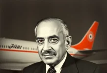 Honoring J.R.D. Tata: A Reflection on His Legacy on His Death Anniversary J.R.D. Tata, possibly showcasing his portrait