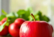 Eat a Red Apple Day: Celebrating Health and Taste on December 1st red apple placed on a table with a healthy, refreshing