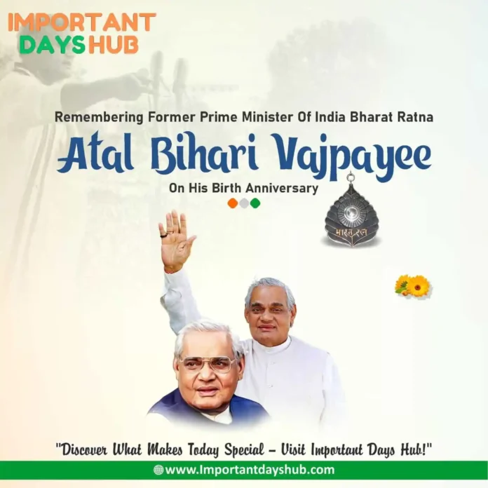 Atal Bihari Vajpayee, the statesman known for his wisdom, leadership, and contributions to India's growth