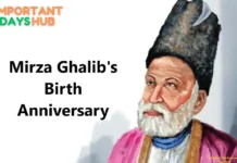 Mirza Ghalib’s Birth Anniversary: Celebrating the Master of Ghazals and His Literary Legacy Portrait of Mirza Ghalib, one of the greatest poets in Urdu literature, on his birth anniversary.
