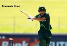 Shahzaib Khan Birthday: Celebrating the Rise of a Cricketing Talent Shahzaib Khan in action on the cricket field, showing his batting stance