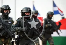 National Security Day 2025 (March 4) A picture of national security forces in action or a symbolic image like a security shield or national flag to represent protection and safety.