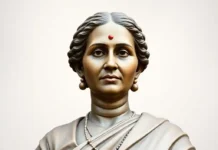 Savitribai Phule Birth Anniversary: Celebrating the Legacy of a Trailblazing Social Reformer A respectful image of Savitribai Phule's statue or portrait, symbolizing her contributions to education, women's rights, and social justice.