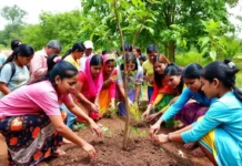 World Environment Day Action and Awareness: for a Sustainable Future Community tree planting on World Environment Day to promote environmental awareness and action.
