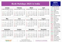 Bank Holidays 2025 in Andhra Pradesh Calendar 2025 India FOR Indian Holidays 2025