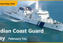 Indian Coast Guard Day 2025 (February 1st) Indian Coast Guard Day Honoring the Guardians of India's Maritime Security