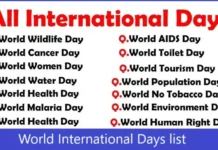 World International Days: A Comprehensive Guide World International Days A Comprehensive Guide