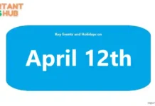 April 12th 2025: A Day of History, Celebrations, and Key Observances April 12th A Day of History, Celebrations, and Key Observances
