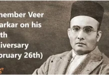 Death Anniversary of Veer Savarkar (February 26th) Death Anniversary of Veer Savarkar A Tribute to the Freedom Fighter and Revolutionary