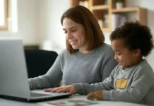 National Working Moms Day: Celebrating the Hard Work and Dedication of Working Mothers A working mother balancing her career and family life while working from home