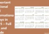 Important National and International Days in 2025 – Full List and Guide Important National and International Days in 2025 – Full List and Guide