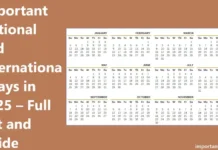 Important National and International Days in 2025 – Full List and Guide Important National and International Days in 2025 – Full List and Guide