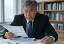 National Life Insurance Day (May 1st) Person reviewing life insurance policy for financial security