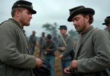 American Civil War Day: Honoring a Pivotal Chapter in U.S. History Union and Confederate soldiers facing each other in battle during the American Civil War