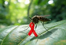 World Malaria Day – April 25 World Malaria Day awareness poster a mosquito with a red awareness ribbon, symbolizing the fight against malaria